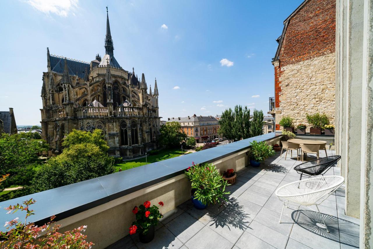 Les Suites 7 Anges - Parking, Vue Cathedrale & Centre Historique 兰斯 外观 照片