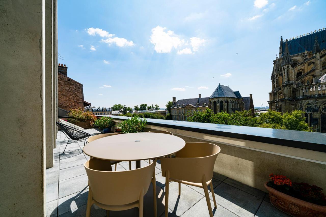 Les Suites 7 Anges - Parking, Vue Cathedrale & Centre Historique 兰斯 外观 照片