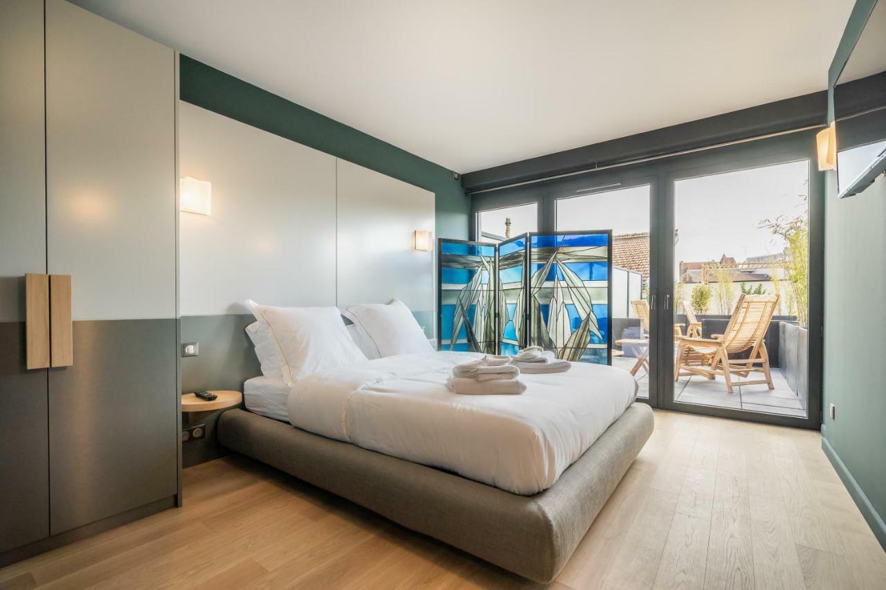Les Suites 7 Anges - Parking, Vue Cathedrale & Centre Historique 兰斯 外观 照片